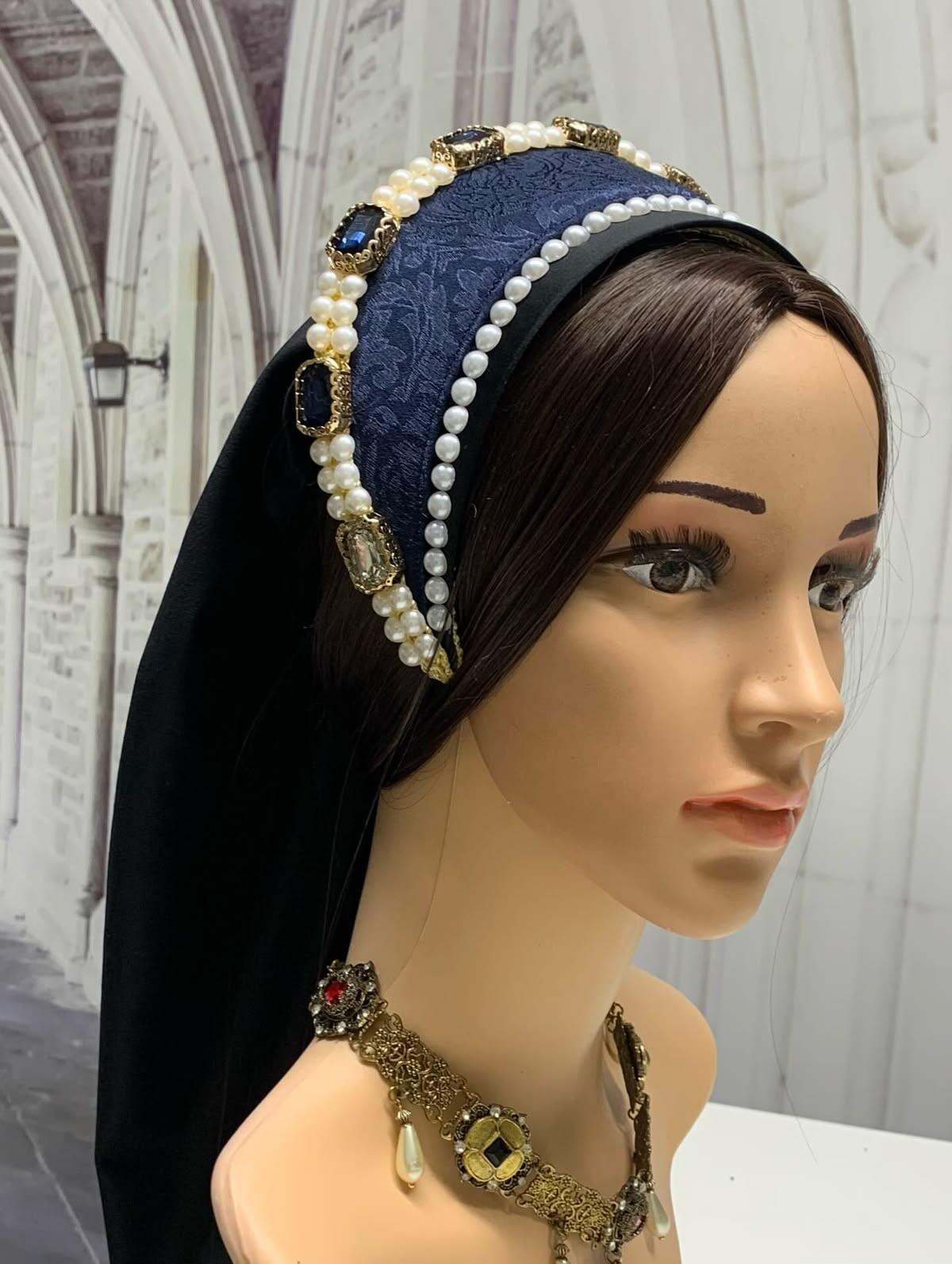 Women'S Fashion Hats - Vintage Women French Tudor Queen Anne