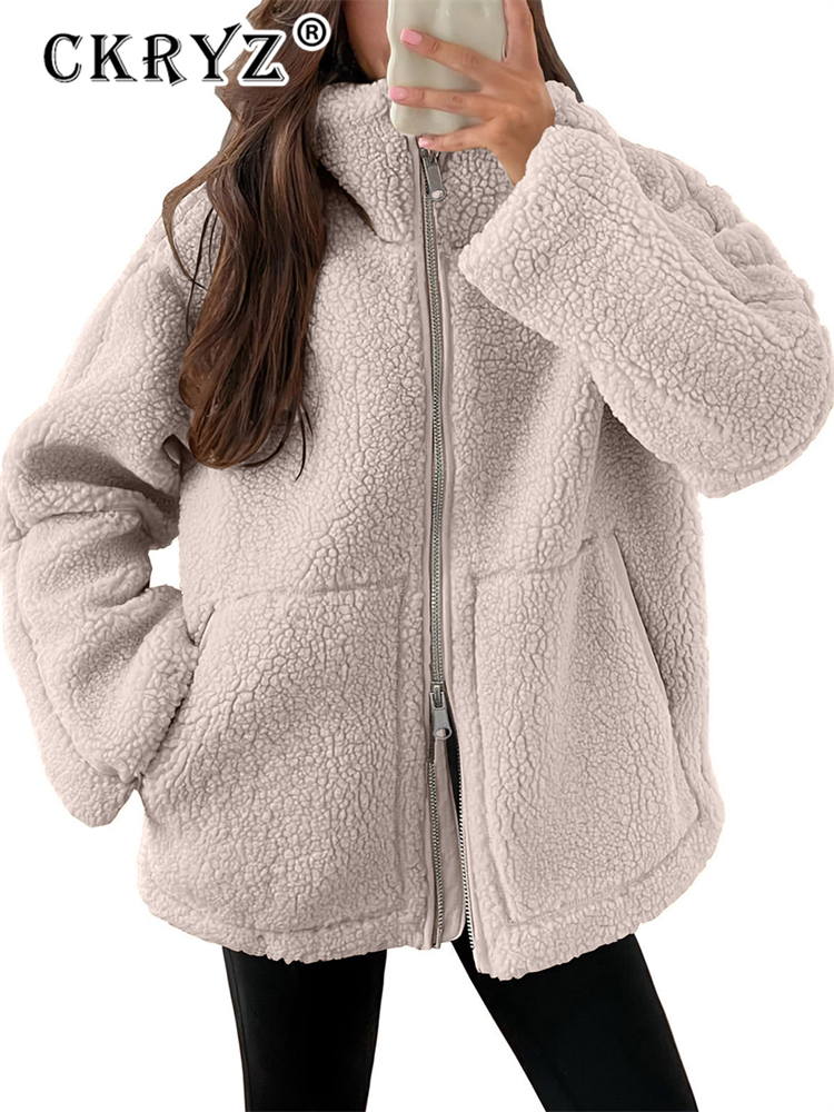 Sherpa Coat Women - Ckryz Winter 2026 New Fashion Oversize