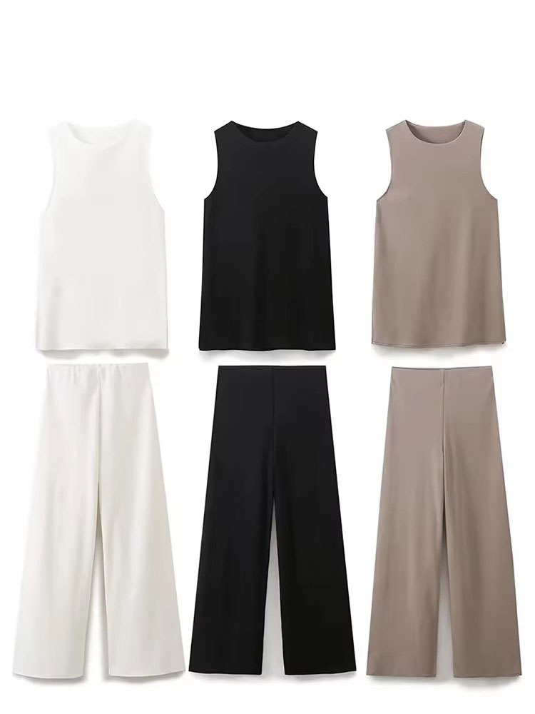 Wide Leg Palazzo Pants - HH 2025 Summer Women Vest Pant