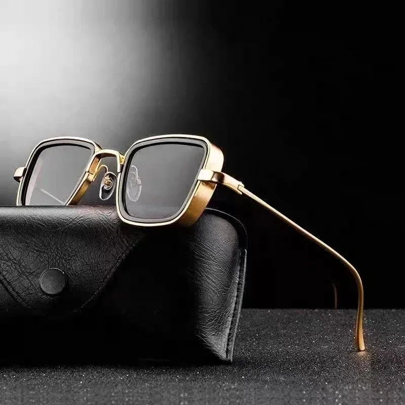 Women'S Fashion Eyeglass Frames - New Punk High-quality Metal Frame Sunglasses