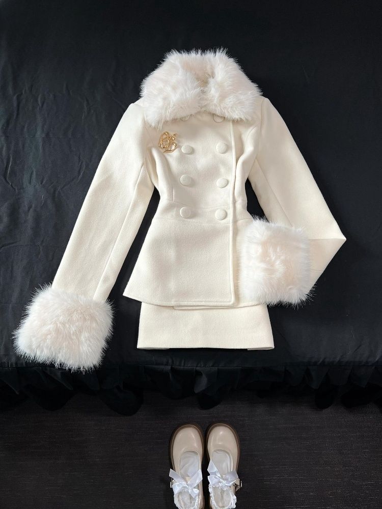 Women'S Fashion Designer Clothes - Winter French Elegant Women's Sets Korean