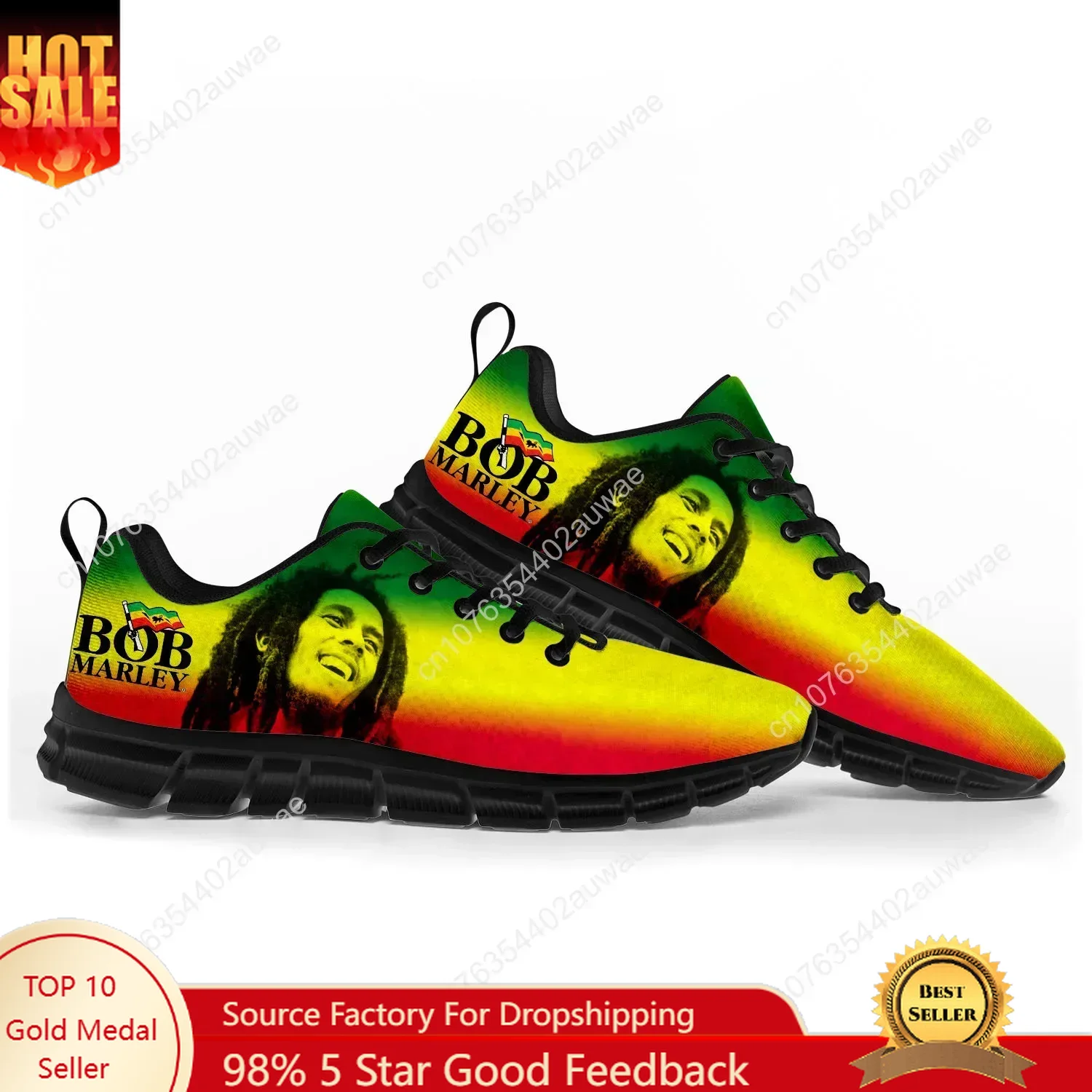 Women'S Fashion Gym Shoes - Bob Marley Reggae Rasta Music Singer