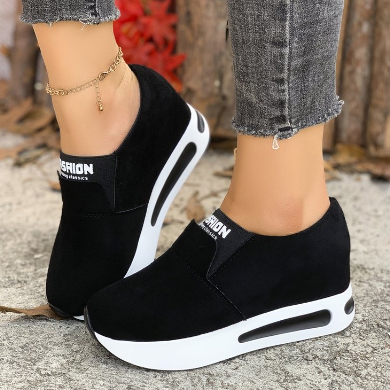 Women'S Fashion Gym Shoes - Women's Hidden Height Increase Casual Shoes