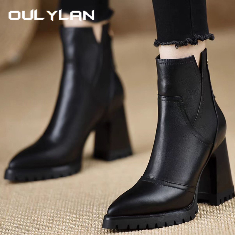 Oulylan Thick High-heeled Wome - Women'S Fashion Boots review and price