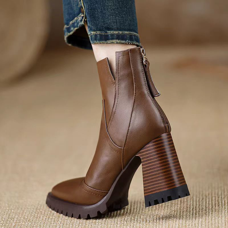 Oulylan Thick High-heeled Wome - Women'S Fashion Boots review and price