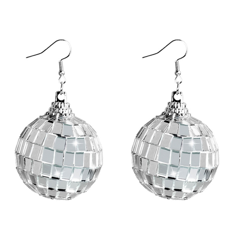 31BB Disco Ball Earrings Dangl - Women'S Fashion In The 70S review and price