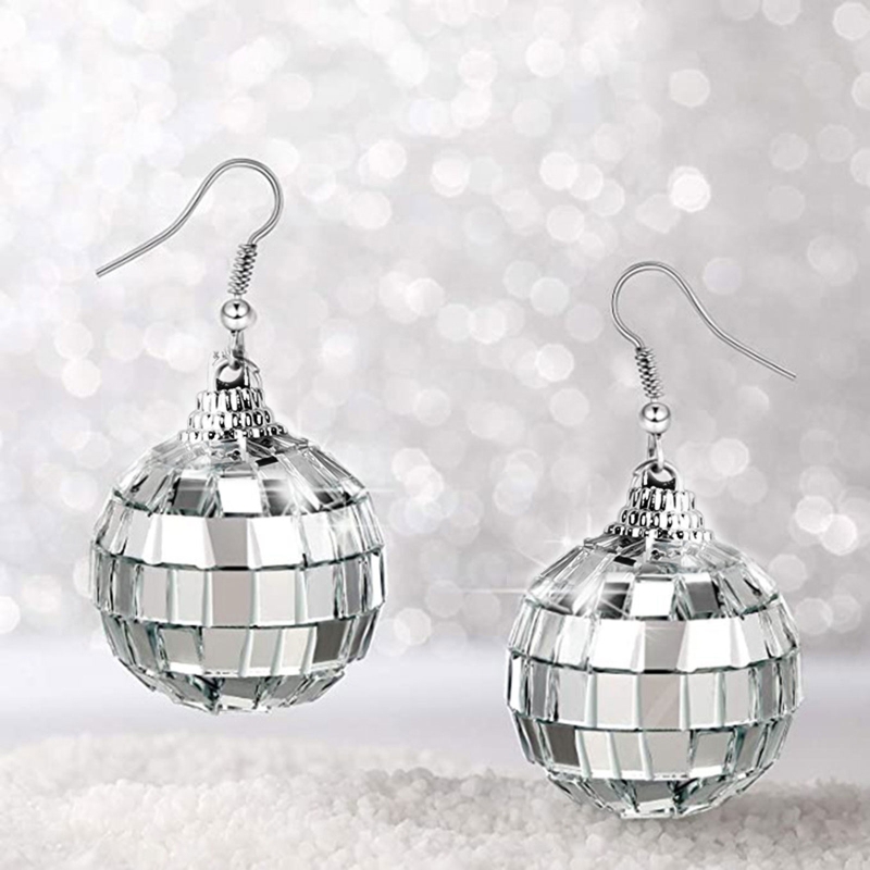 31BB Disco Ball Earrings Dangl - Women'S Fashion In The 70S review and price