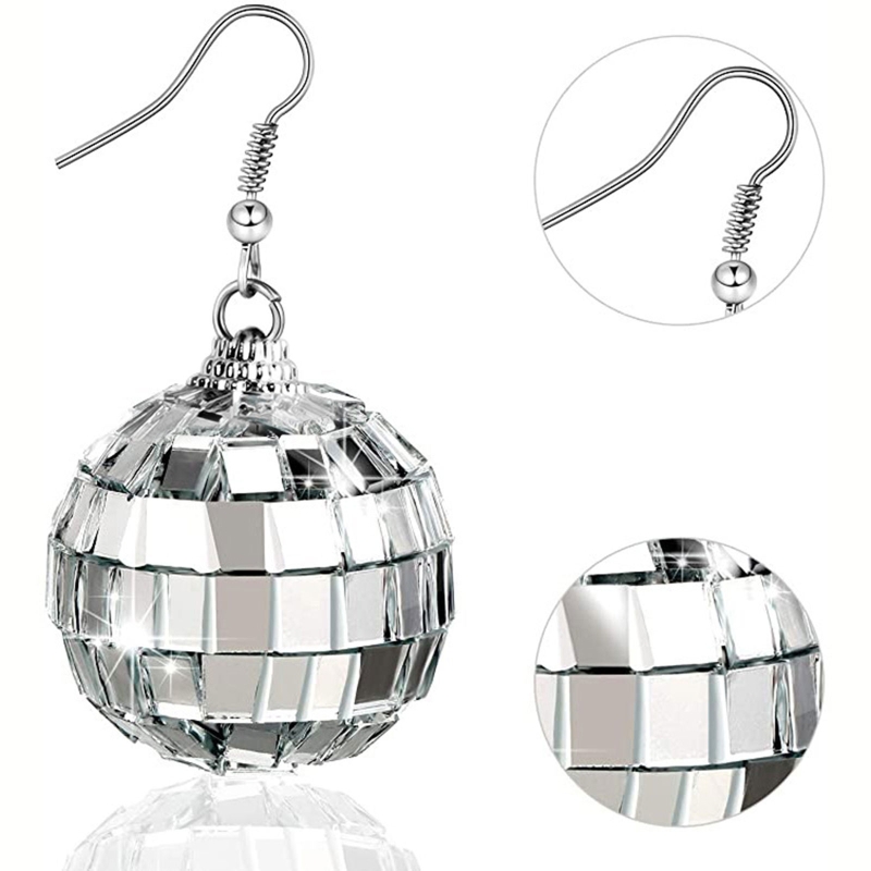 31BB Disco Ball Earrings Dangl - Women'S Fashion In The 70S review and price