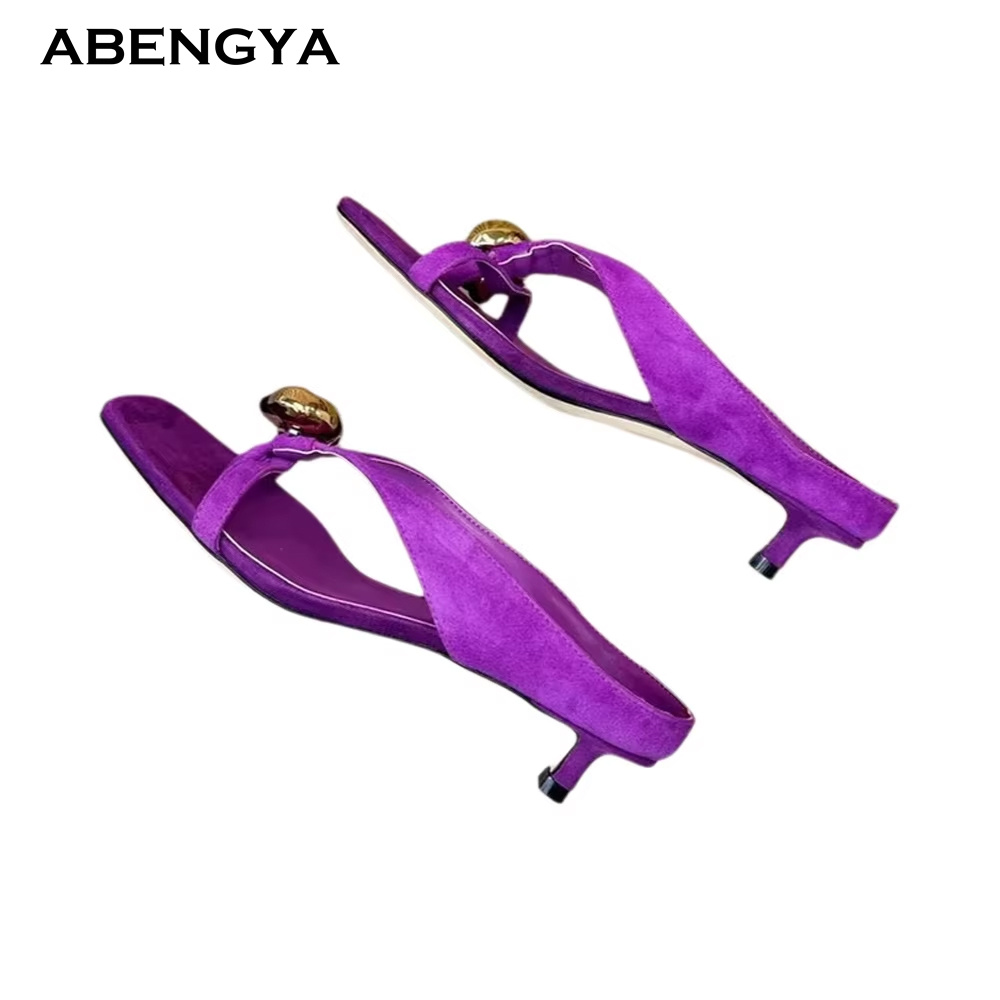 2026 Summer New Suede Slippers - Women'S Fashion Designer Clothes review and price
