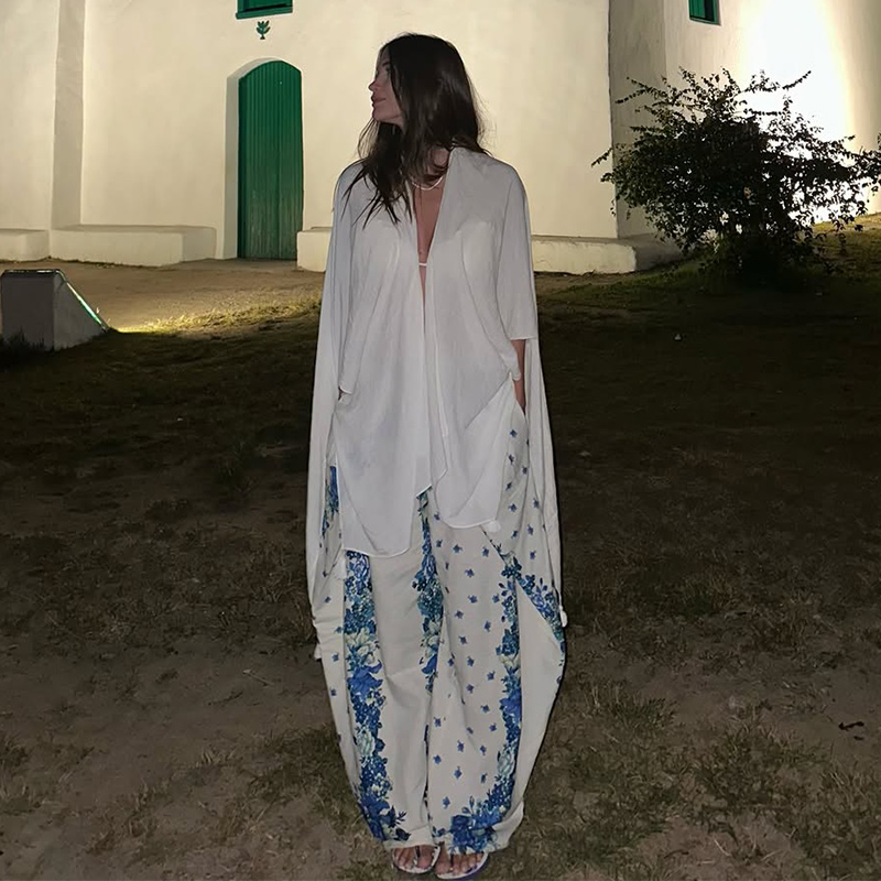 Sexy Printed Vest Trouser Wome - Wide Leg Palazzo Pants review and price