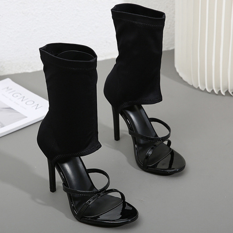 Fashion High Top Elastic Fabri - Women'S Fashion Boots review and price