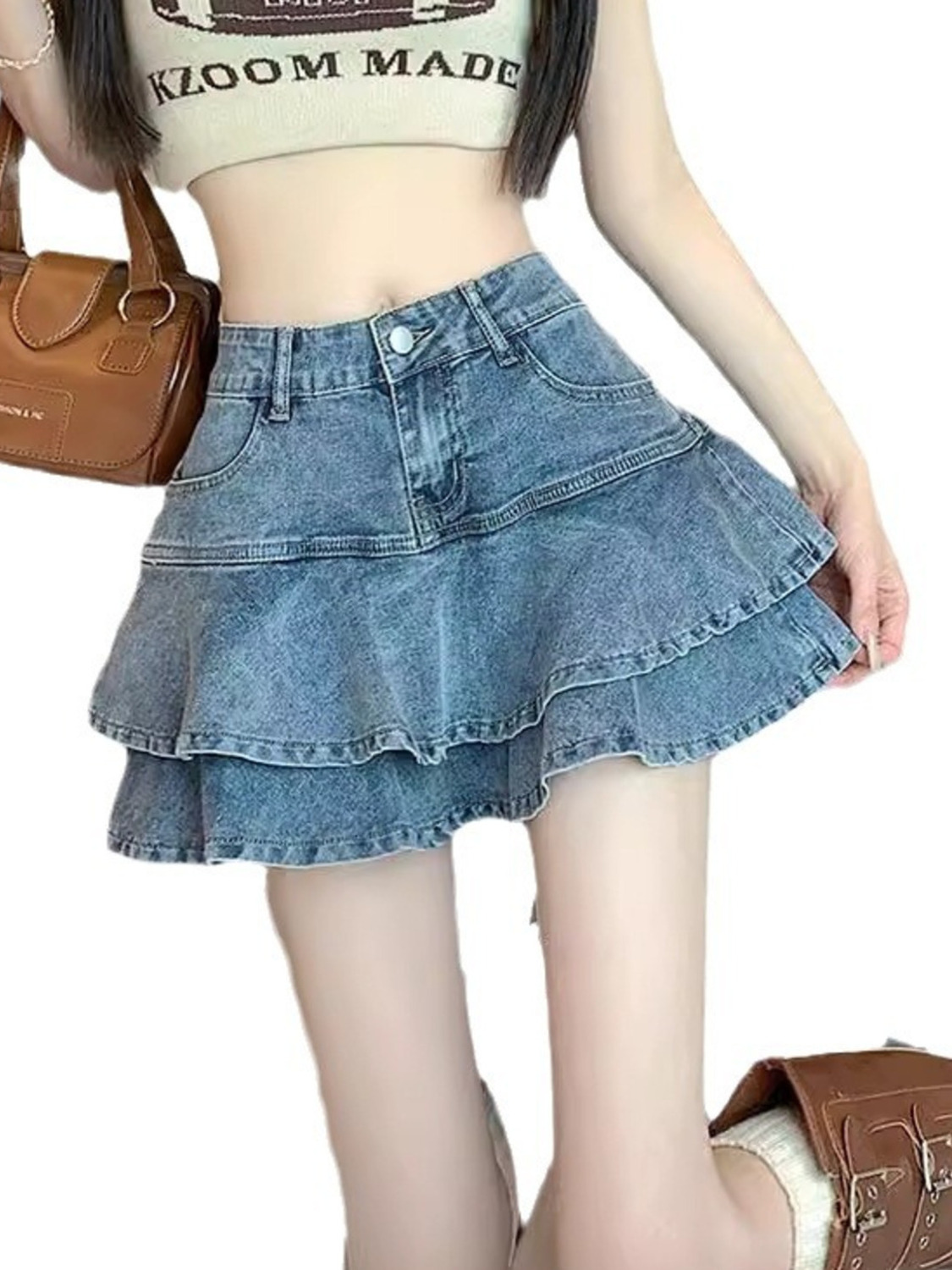 Women's Vintage Washed Denim L - Denim Shorts Women review and price