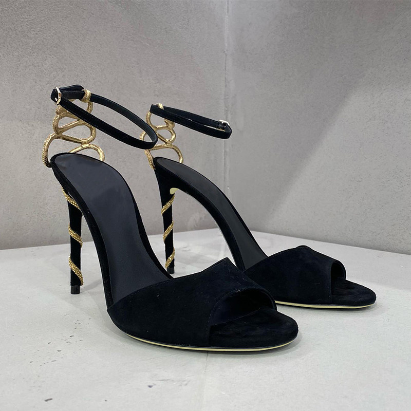 Snake Wrap Black Stilettos 202 - Women'S Fashion For Summer 2025 review and price