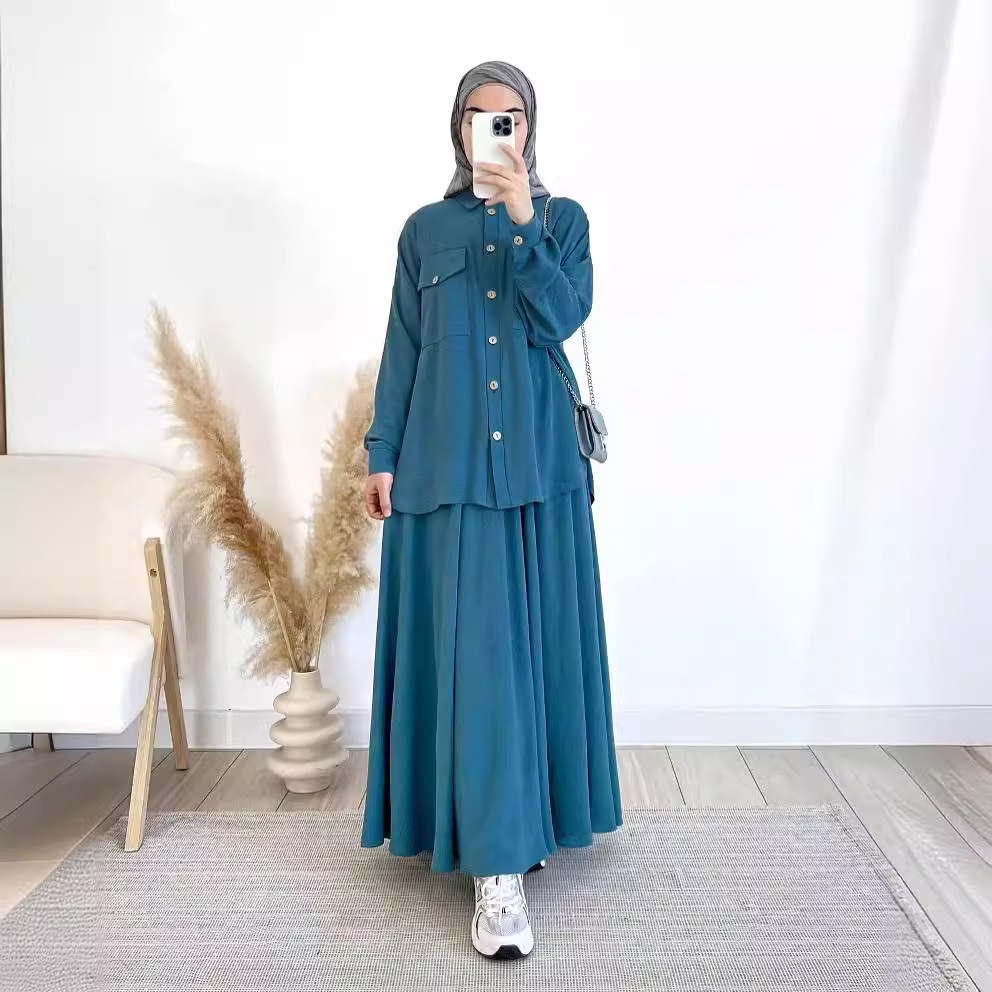 2-Piece Long Sleeve Shirt and  - Turkey Women Fashion review and price