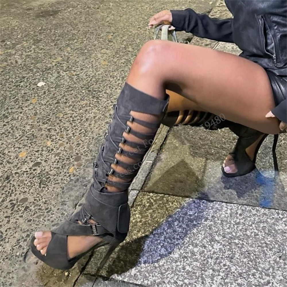 Gladiator Hollow Belt Buckle K - Women'S Fashion Boots review and price