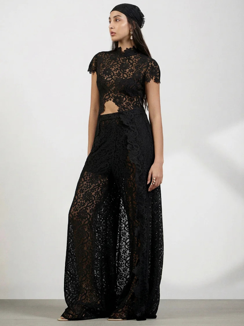 Women Lace 2 Piece Pants Set,  - Wide Leg Palazzo Pants review and price