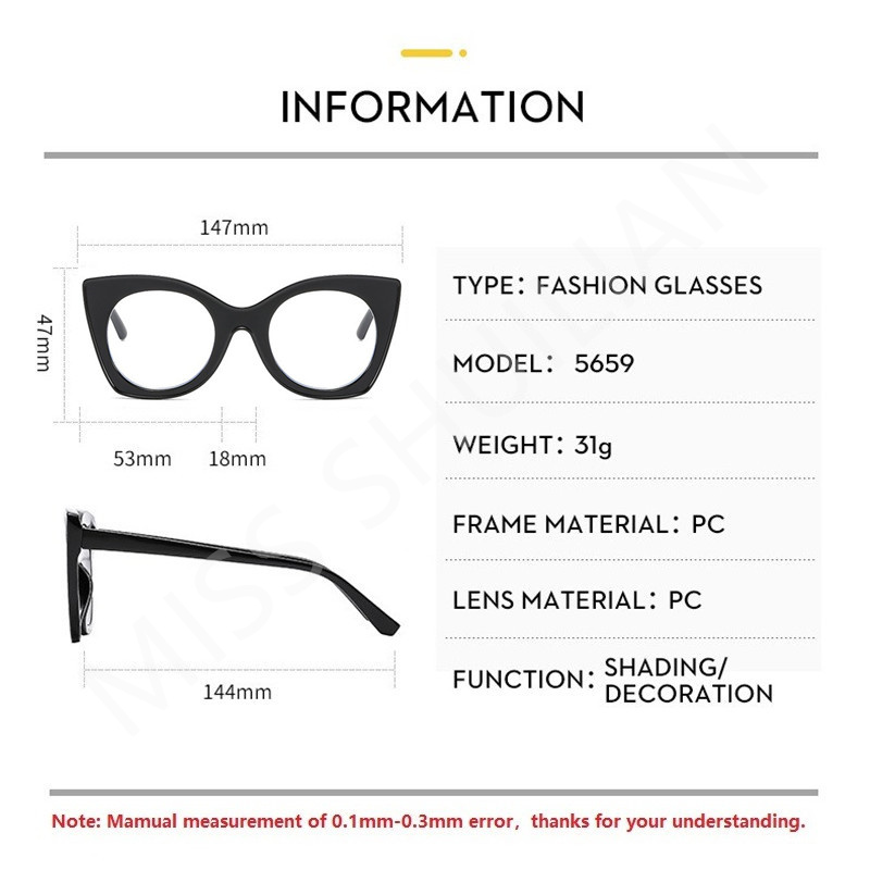 New Fashionable Women Eyeglass - Women'S Fashion Eyeglass Frames review and price