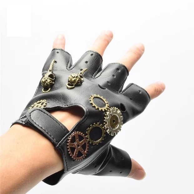 Steampunk PU Leather Fingerles - Women Fashion Gloves review and price