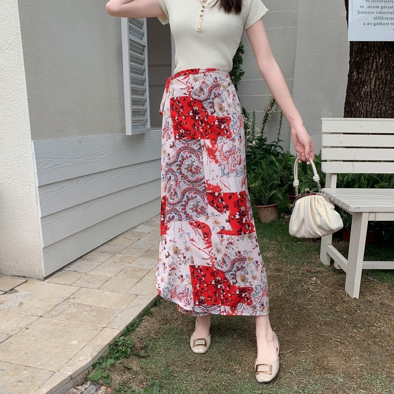 Butterfly Print Cover Up Swimw - Printed Wrap Skirt review and price
