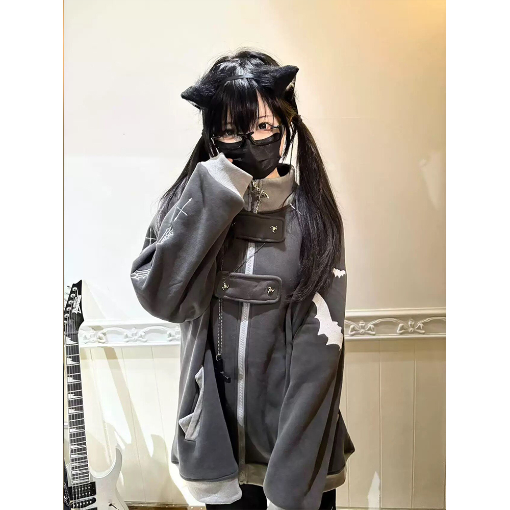 Y2K Gothic Zip Up Hoodie Women - Hoodie Women Oversized review and price