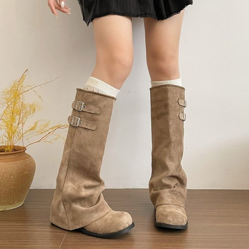 Y2K Korean Style Retro Knee‑hi - Women Fashion Korean review and price