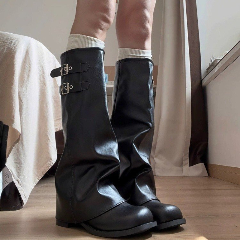 Y2K Korean Style Retro Knee‑hi - Women Fashion Korean review and price