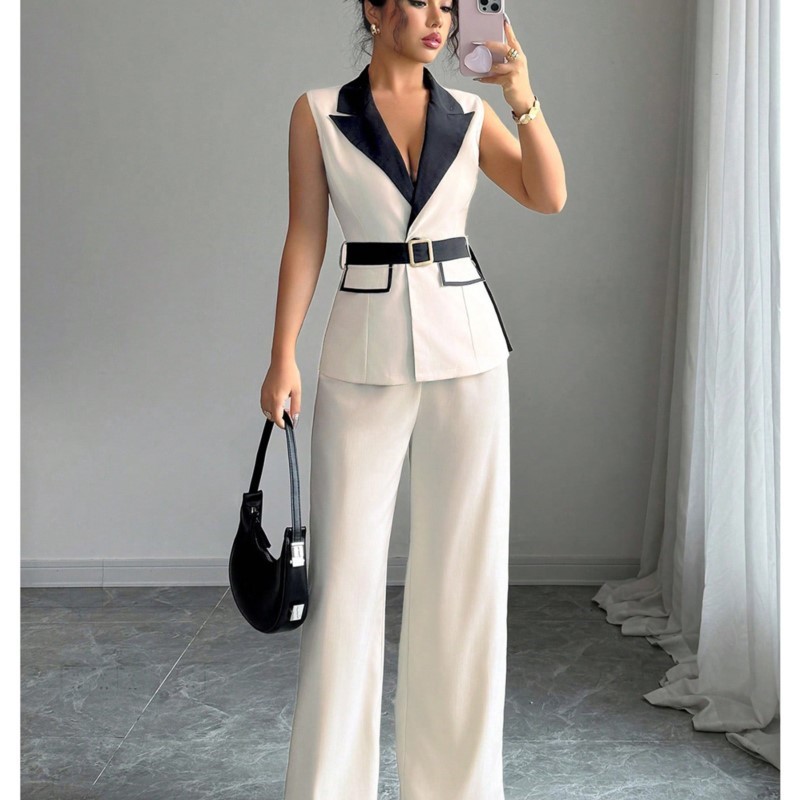Vest Suit Women Wide Leg Pants - Wide Leg Palazzo Pants review and price