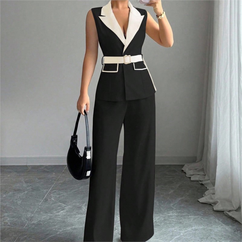 Vest Suit Women Wide Leg Pants - Wide Leg Palazzo Pants review and price