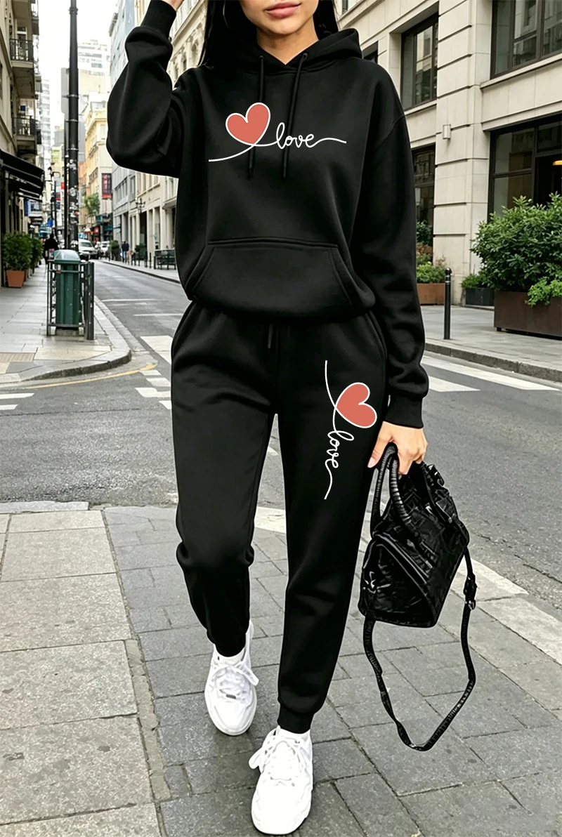 Womens Tracksuit Print Casual  - Women'S Fashion Hoodie review and price