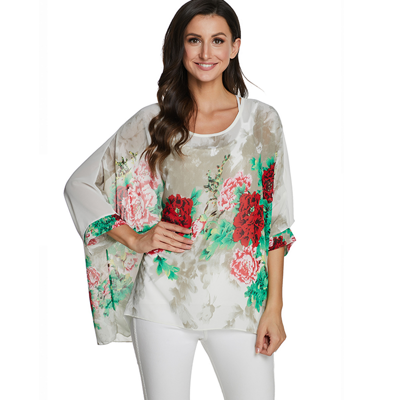 BHflutter camisas mujer 2020 W - Wrap Blouse Chiffon review and price