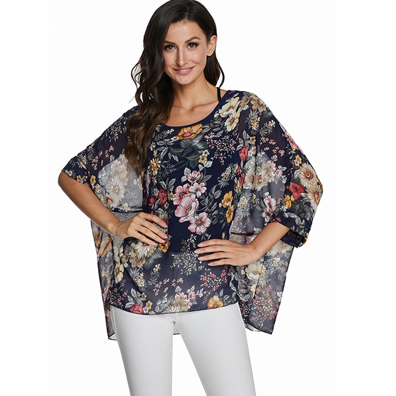 BHflutter camisas mujer 2020 W - Wrap Blouse Chiffon review and price