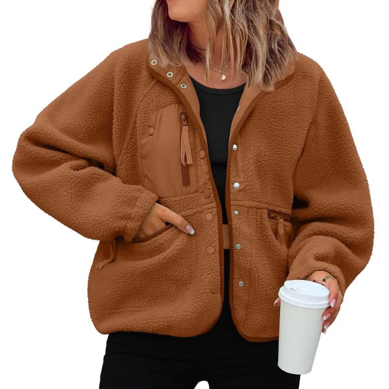 Womens Fuzzy Fleece Jacket Fal - Sherpa Coat Women review and price