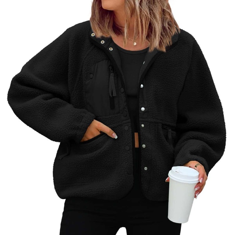Womens Fuzzy Fleece Jacket Fal - Sherpa Coat Women review and price