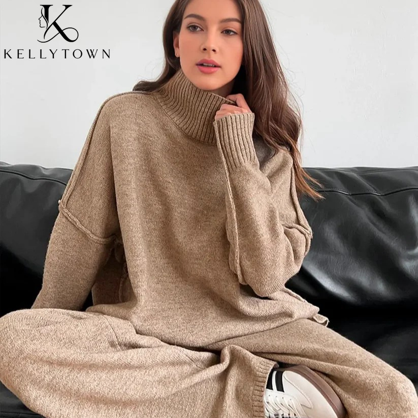 2026 Autumn Winter Knitted Pan - Wide Leg Palazzo Pants review and price