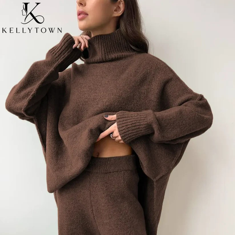 2026 Autumn Winter Knitted Pan - Wide Leg Palazzo Pants review and price