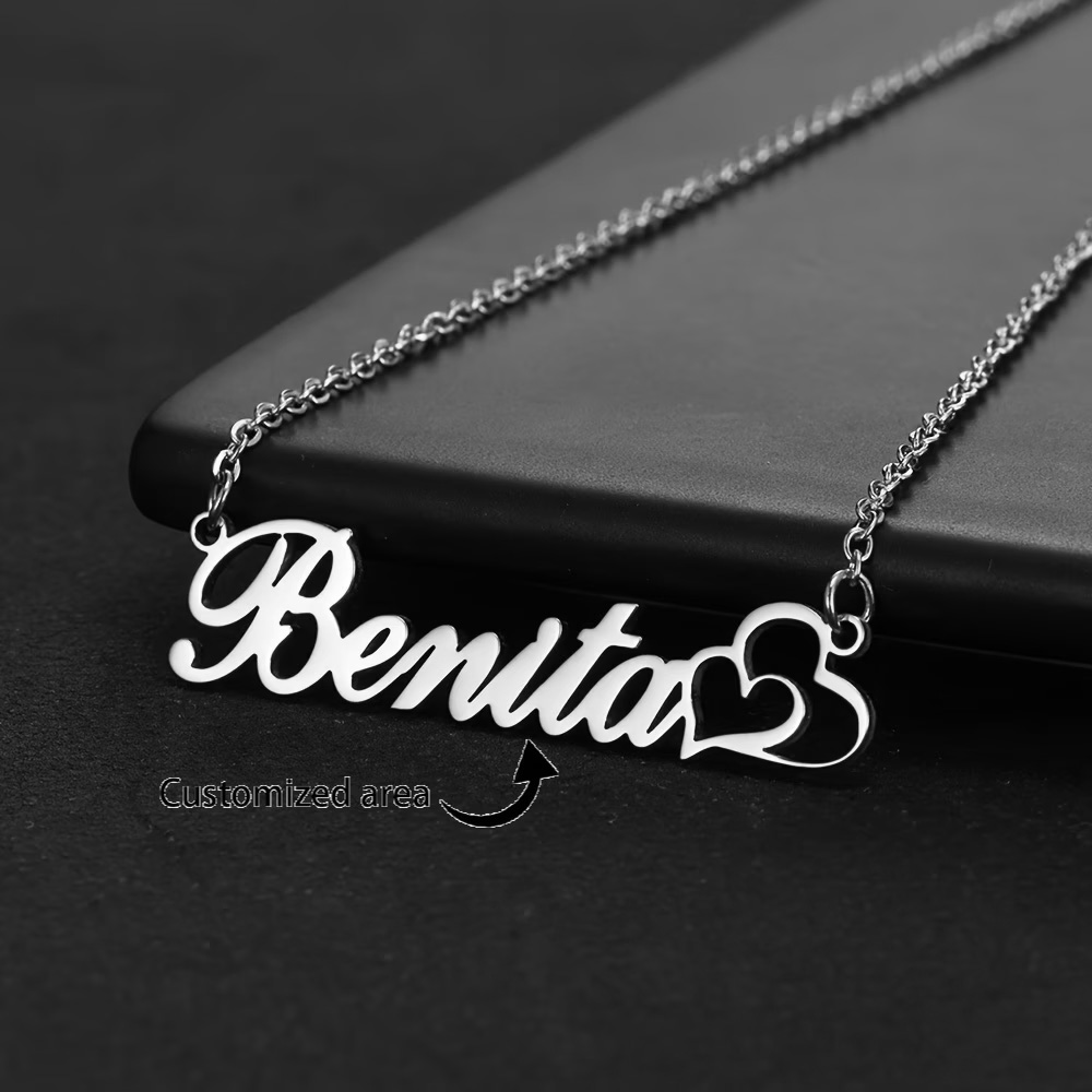 Personalized Double Heart Cust - Women Fashion Names review and price