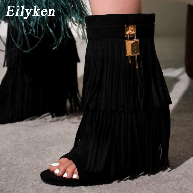 Eilyken Designer Fringe Wedges - Women'S Fashion Boots review and price