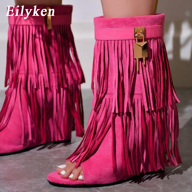 Eilyken Designer Fringe Wedges - Women'S Fashion Boots review and price