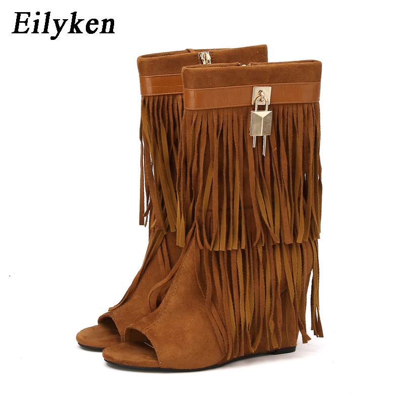 Eilyken Designer Fringe Wedges - Women'S Fashion Boots review and price