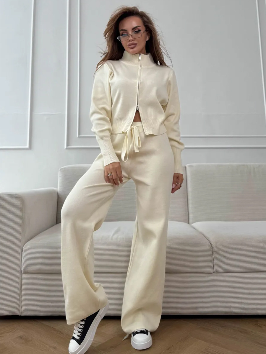 Wolfeel  New Autumn Winter Zip - Wide Leg Palazzo Pants review and price